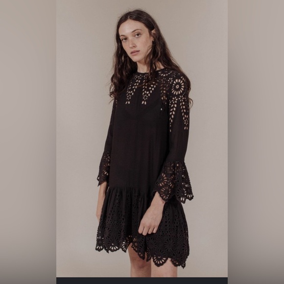 Ganni Dresses & Skirts - GANNI Emile lace : cut‎ out dress!!! EU 36